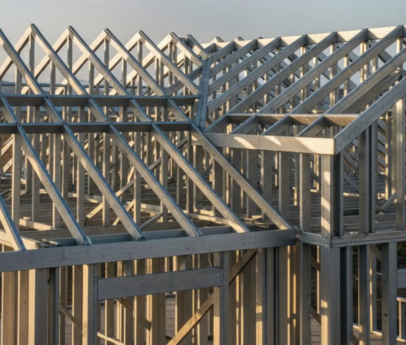 Steel roof trusses