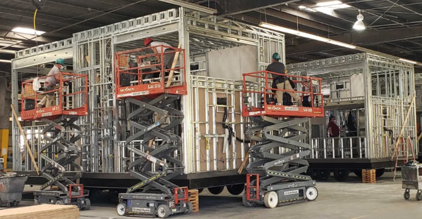 Light-gauge steel modular framing